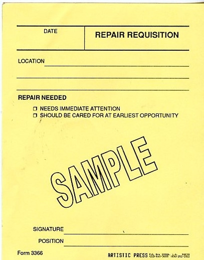 Repair Requisition # 3366