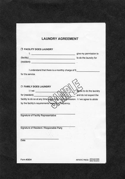 Laundry Agreement # 3804